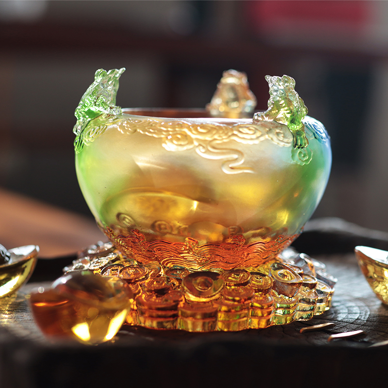 クリスタルコーヌコピアガラストレジャーボウル