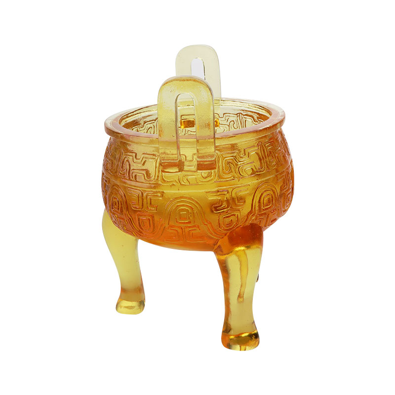 金色釉三脚飾り