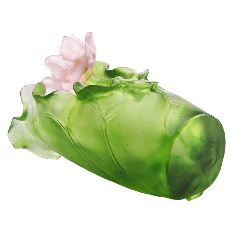 ロータスシリーズ廊下装飾クリスタルガラス花瓶セット