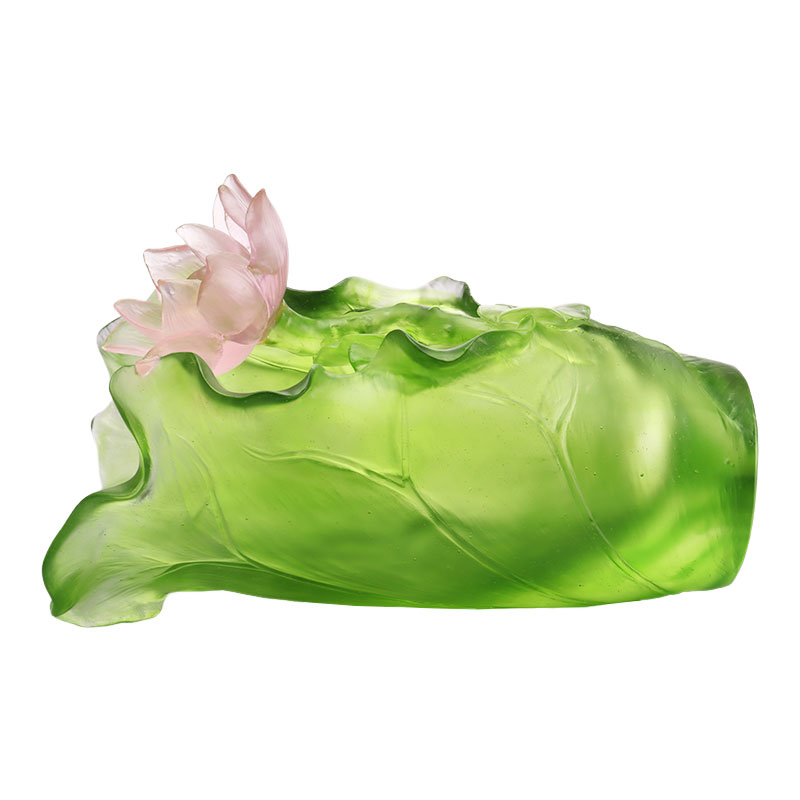 ロータスシリーズ廊下装飾クリスタルガラス花瓶セット