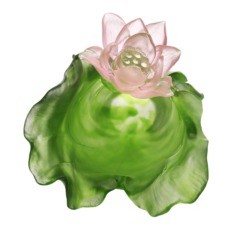 ロータスシリーズ廊下装飾クリスタルガラス花瓶セット