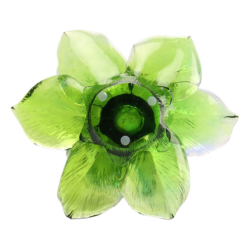 ガラスの花びら型キャンドルホルダー