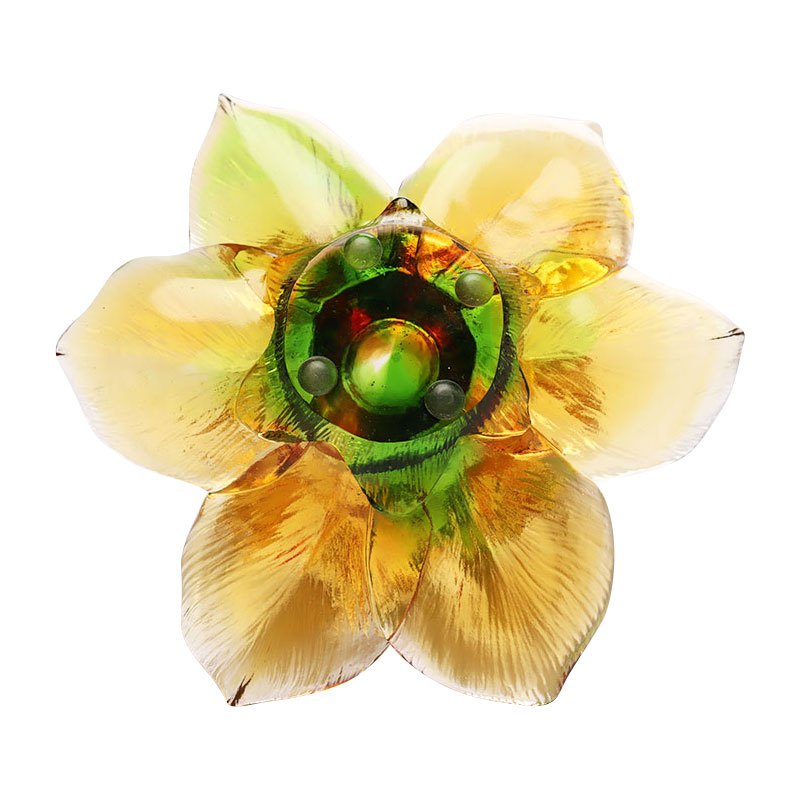 ガラスの花びら型キャンドルホルダー