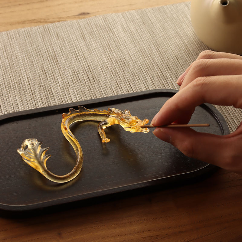 金龍ガラス香立て