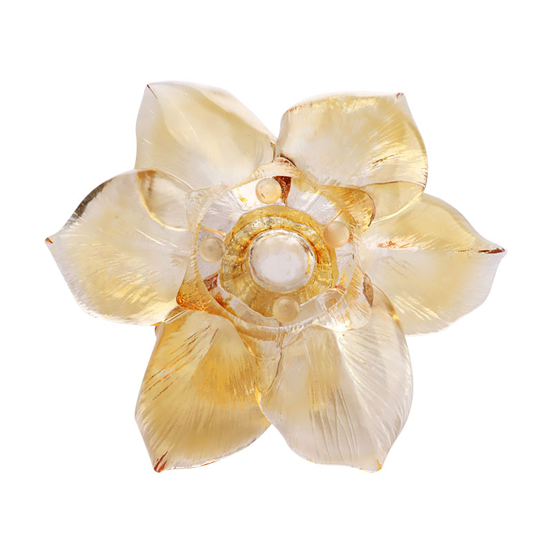 ガラスの花びら型キャンドルホルダー