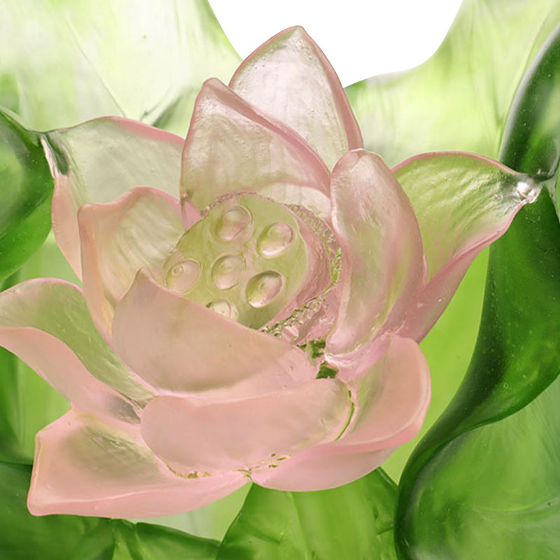 ロータスシリーズ廊下装飾クリスタルガラス花瓶セット