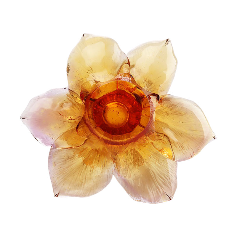 ガラスの花びら型キャンドルホルダー