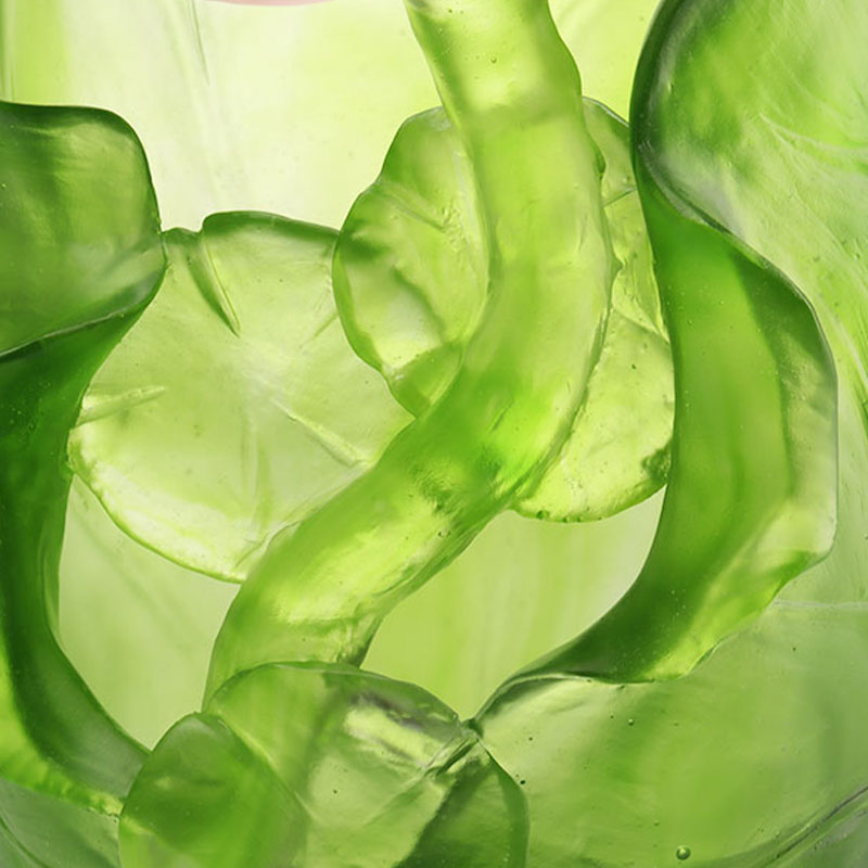 ロータスシリーズ廊下装飾クリスタルガラス花瓶セット