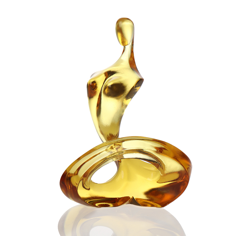 ガラス抽象的なテティス図アート装飾品