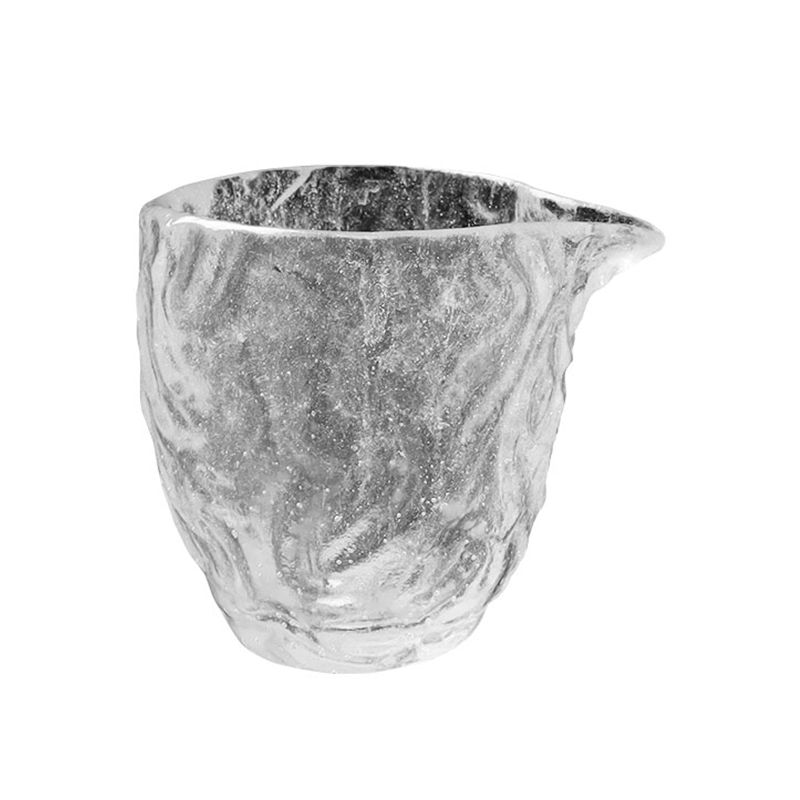 ホームオフィス会議用のバブルパターン透明ガラスティーカップセット