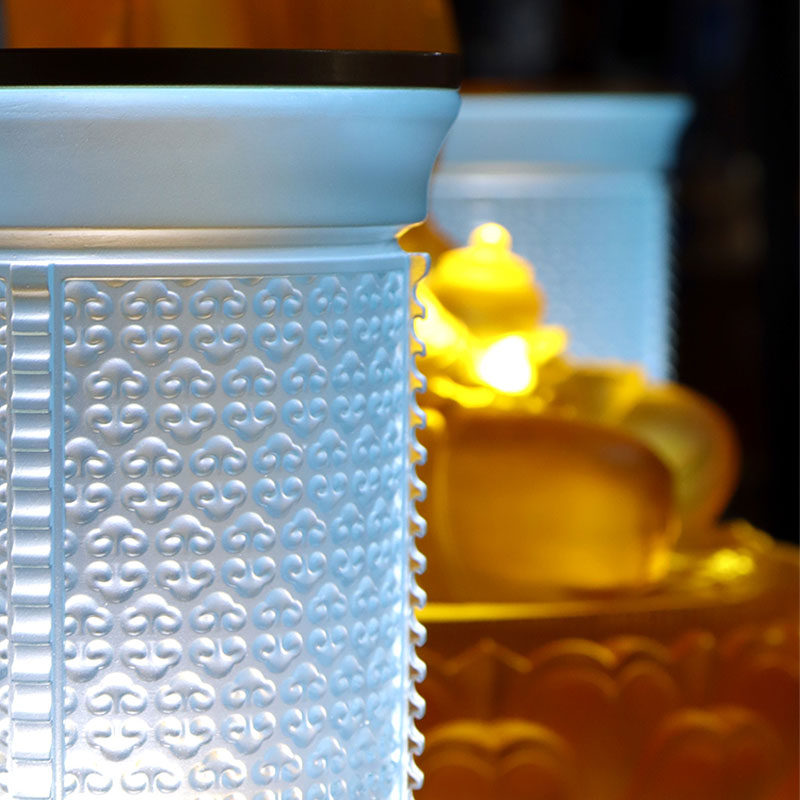 水色如意シリーズ ガラス仏壇お供えセット