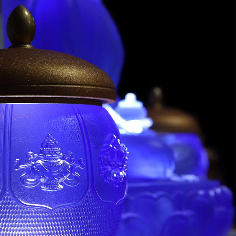 八宝蓮シリーズ仏壇 クリスタルガラスお供えセット