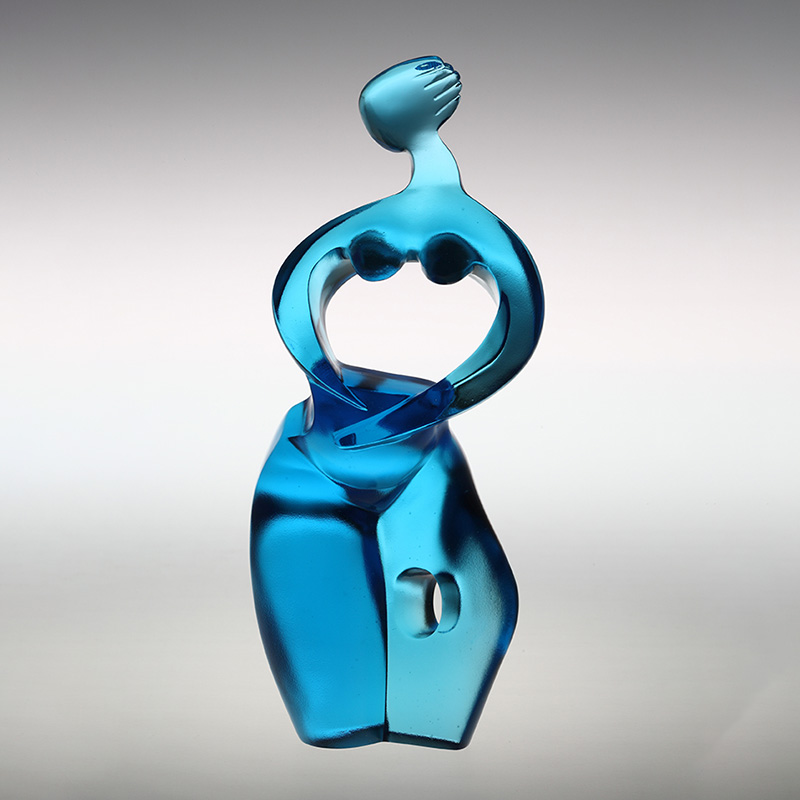 ピュアブルー アルテミス アート 置物 オーナメント