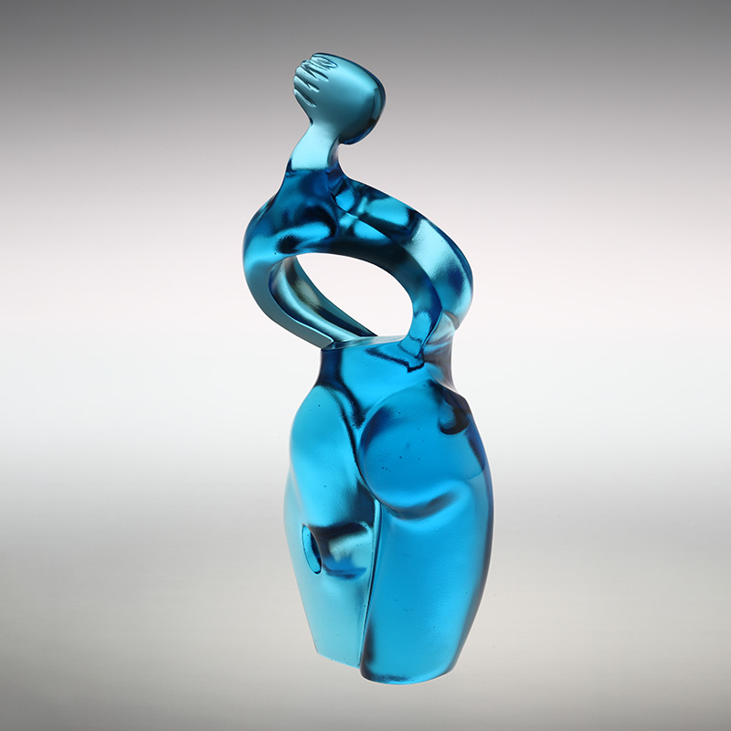 ピュアブルー アルテミス アート 置物 オーナメント