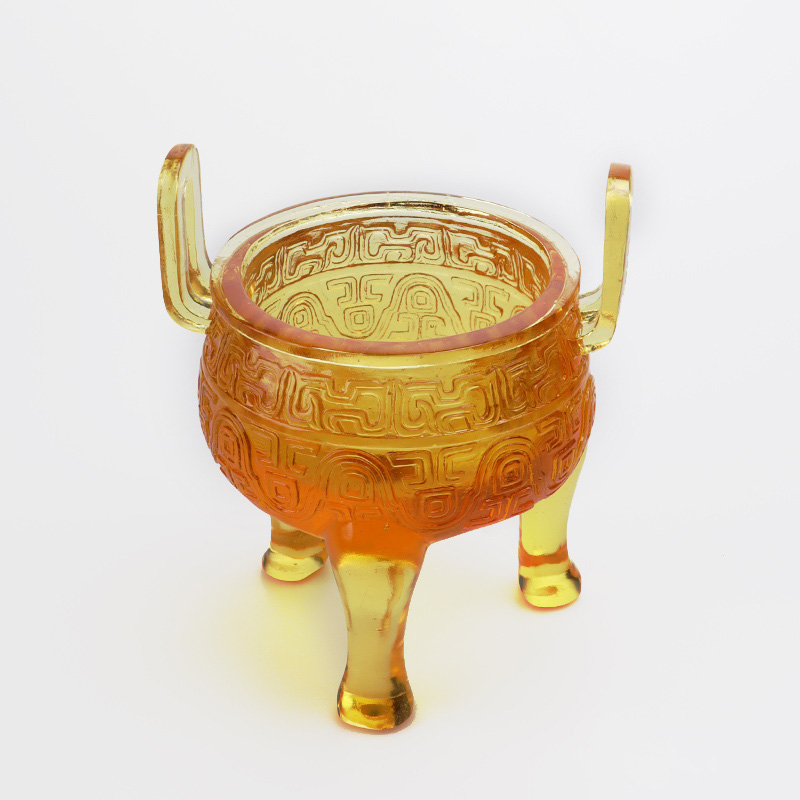 金色釉三脚飾り